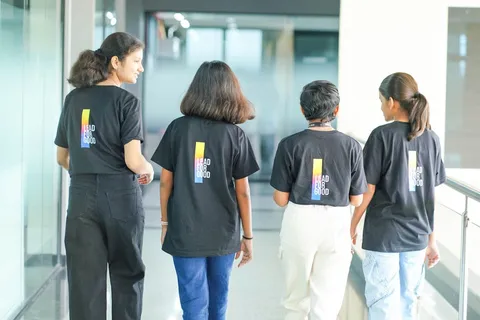Students walking together